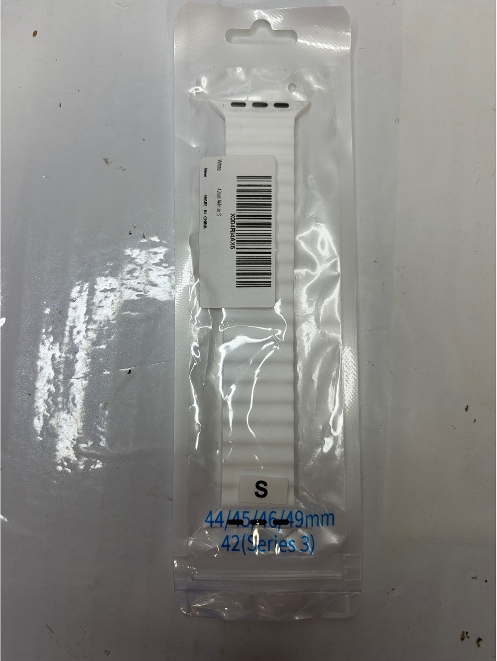 Xiaomi White Silicone Replacement Watch Band for Apple Watch Series 3 42mm